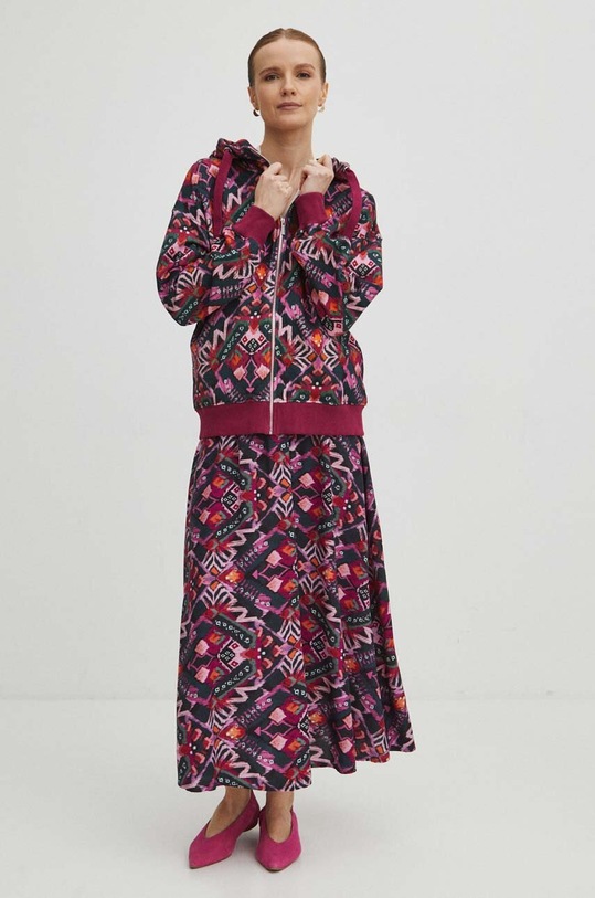 Bluza damska wzorzysta kolor multicolor RS24.BLD501 multicolor RS24