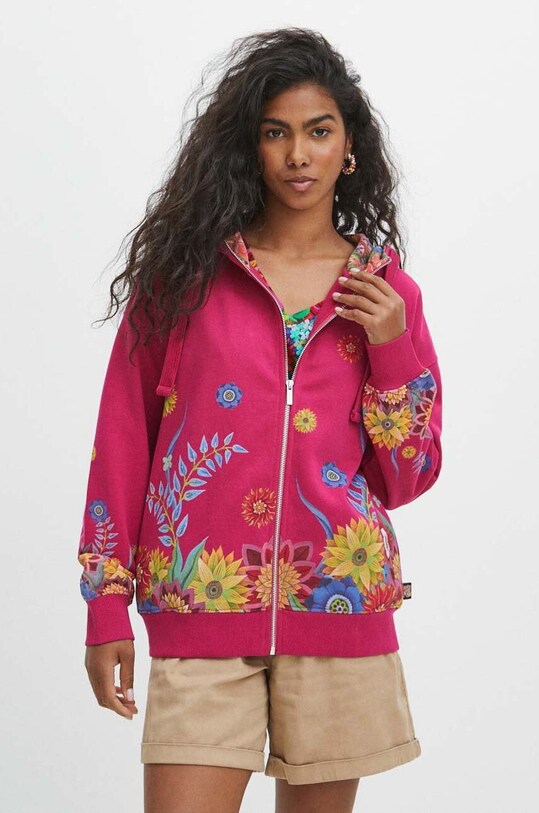 Bluza damska z kolekcji Jane Tattersfield x Medicine kolor różowy RS24.BLD850 różowy RS24