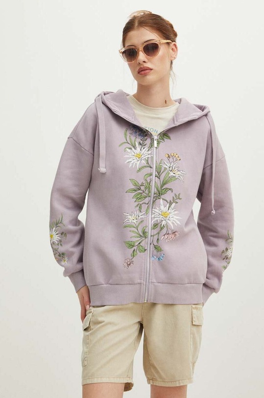 Bluza damska z kolekcji Tatrzański Park Narodowy x Medicine kolor fioletowy RS24.BLDA50 fioletowy RS24