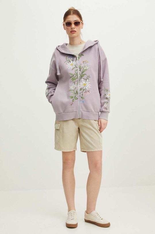 Oblečení Mikina dámská z kolekce Tatra National Park x Medicine fialová barva RS24.BLDA50 fialová