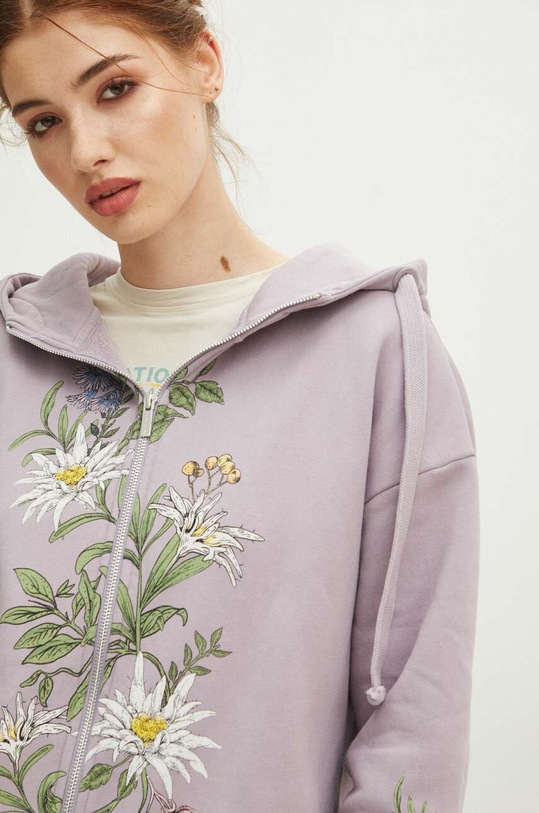 Mikina dámská z kolekce Tatra National Park x Medicine fialová barva RS24.BLDA50 fialová