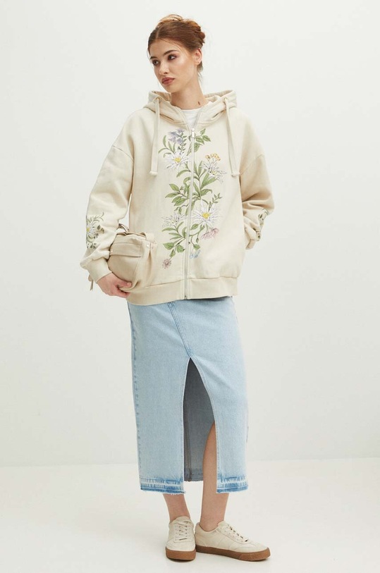 Oblečení Mikina dámská z kolekce Tatra National Park x Medicine béžová barva RS24.BLDA50 béžová