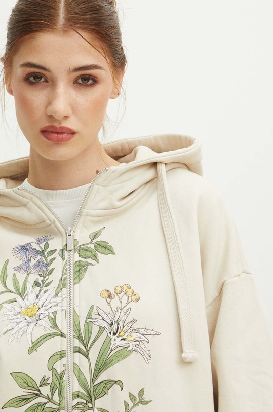 Mikina dámská z kolekce Tatra National Park x Medicine béžová barva RS24.BLDA50 béžová