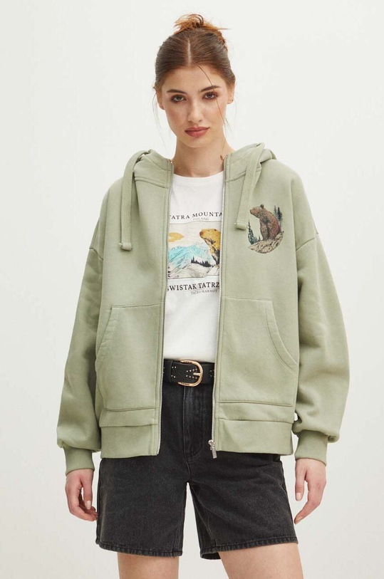 Bluza damska z kolekcji Tatrzański Park Narodowy x Medicine kolor zielony RS24.BLDA53 zielony RS24