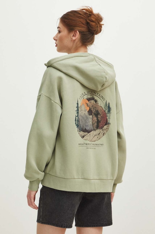 Bluza damska z kolekcji Tatrzański Park Narodowy x Medicine kolor zielony zielony RS24.BLDA53