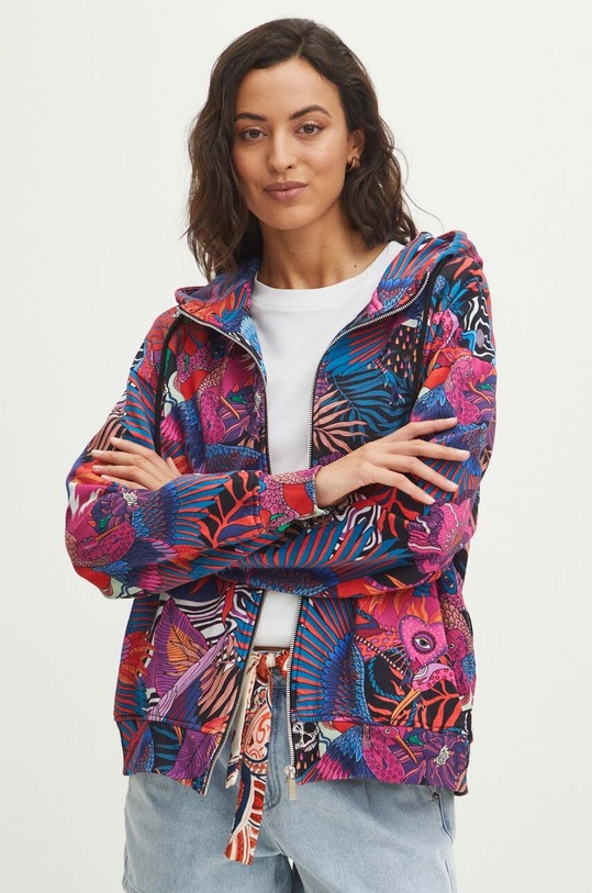 Mikina dámska ružová farba ružová RS24.BLDB03