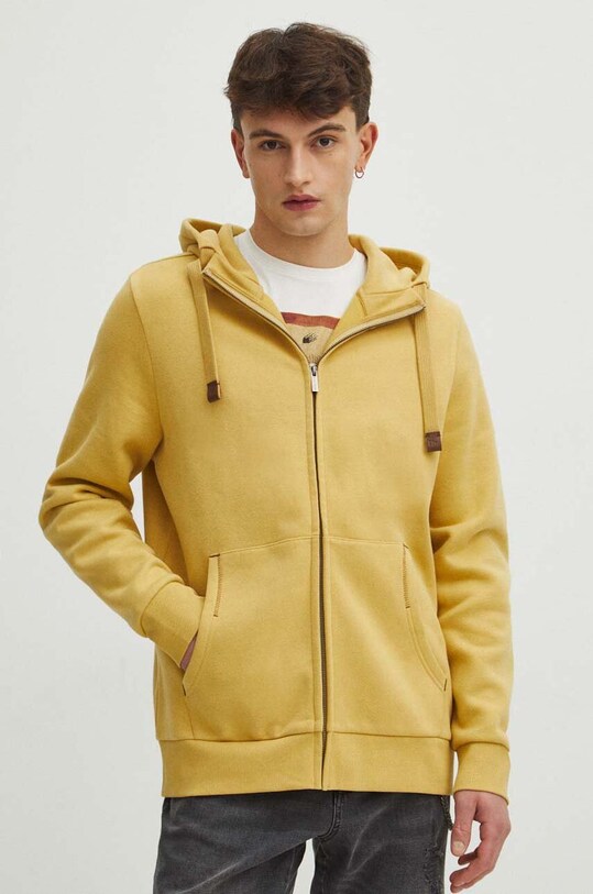 Bluza męska z kapturem kolor żółty pozostałe żółty RS24.BLM010