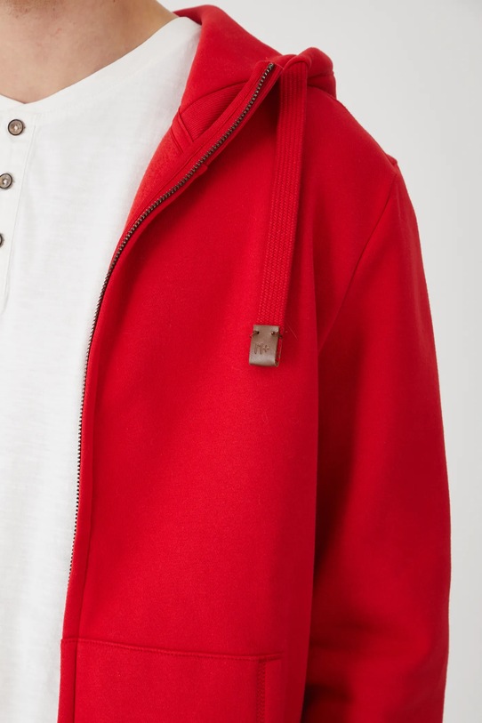 Mikina pánska červená farba RS24.BLM010