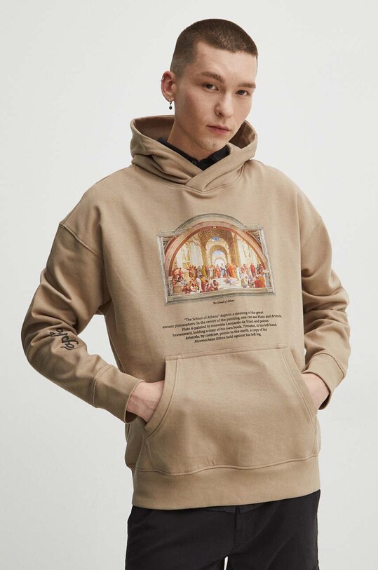 Bluza męska z kolekcji Eviva L'arte kolor beżowy RS24.BLM252 beżowy