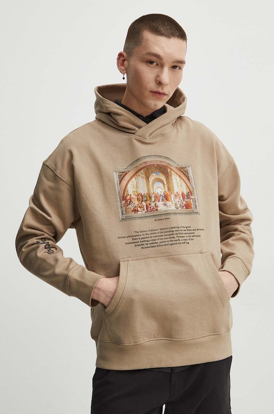 Mikina pánska z kolekcie Eviva L'arte béžová farba RS24.BLM252 béžová