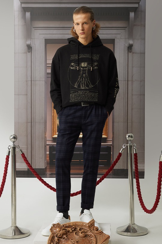 Bluza męska z kolekcji Eviva L'arte kolor czarny pozostałe czarny RS24.BLM253