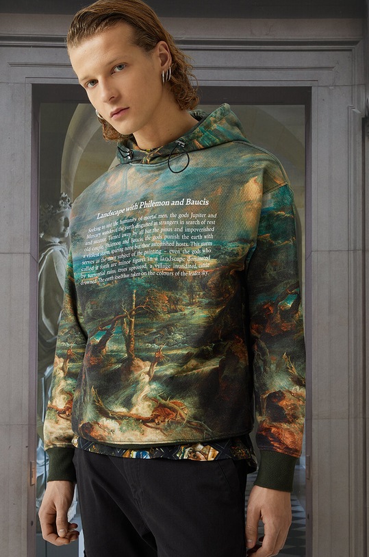 Bluza bawełniana męska z kolekcji Eviva L'arte kolor multicolor wzorzyste multicolor RS24.BLM254