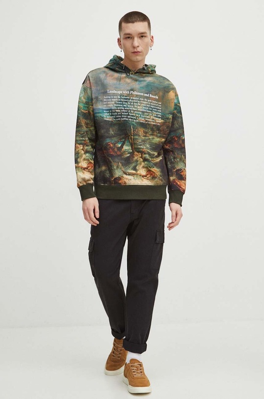 Oblečení Bavlněná mikina pánská z kolekce Eviva L'arte více barev RS24.BLM254 vícebarevná