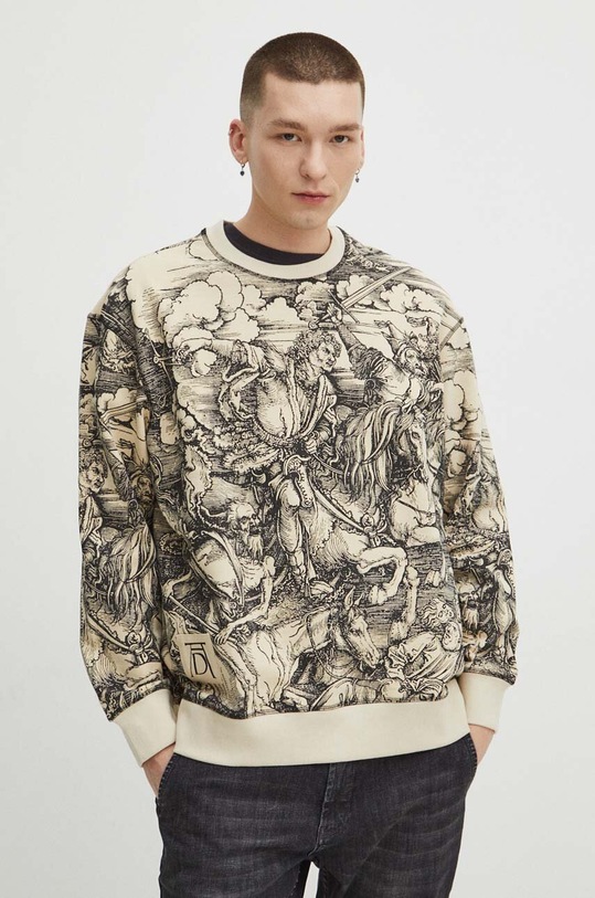 Mikina pánska z kolekcie Eviva L'arte béžová farba RS24.BLM256 béžová RS24