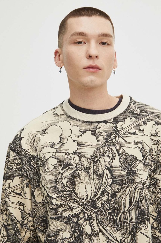 Mikina pánska z kolekcie Eviva L'arte béžová farba RS24.BLM256 béžová