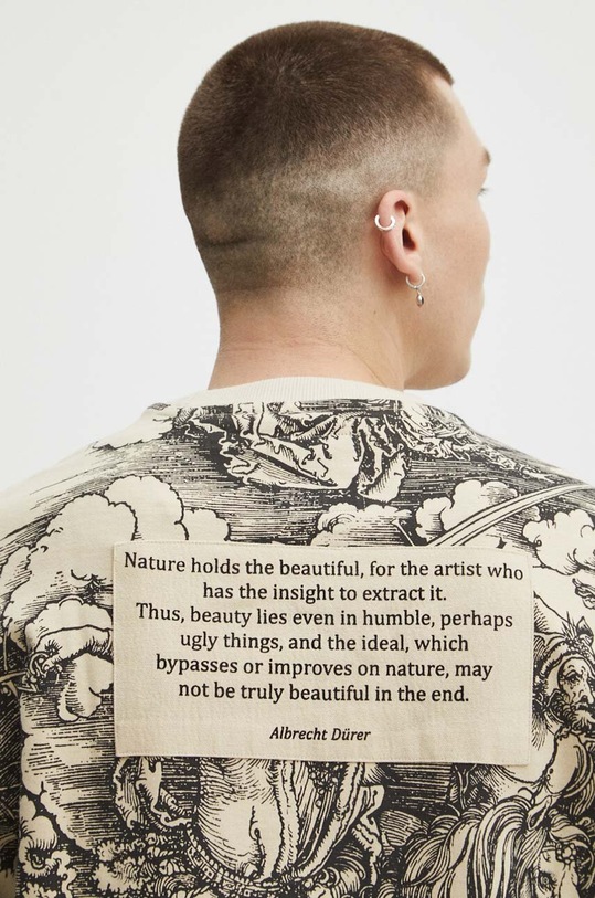 Mikina pánska z kolekcie Eviva L'arte béžová farba RS24.BLM256