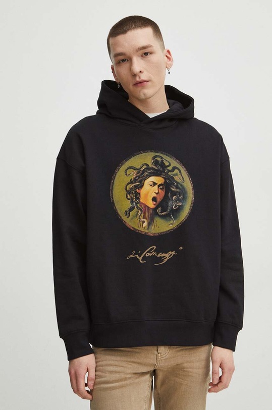 Mikina pánska z kolekcie Eviva L'arte čierna farba RS24.BLM257 čierna RS24