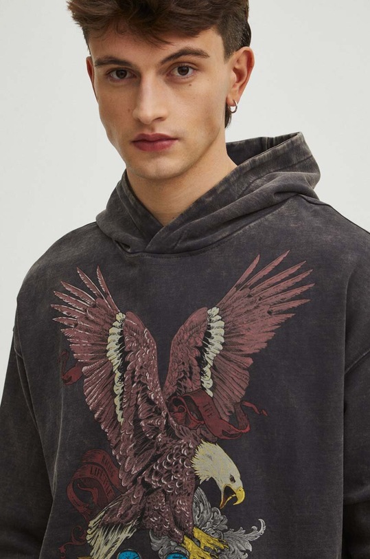 Mikina pánská šedá barva šedá RS24.BLM401