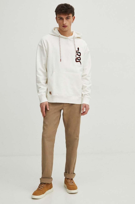 Oblečení Mikina pánská z kolekce Graphics Series béžová barva RS24.BLM450 béžová