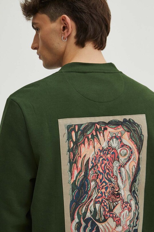 Bluza męska by Paweł Patyk, Grafika Polska kolor zielony RS24.BLM451 zielony RS24