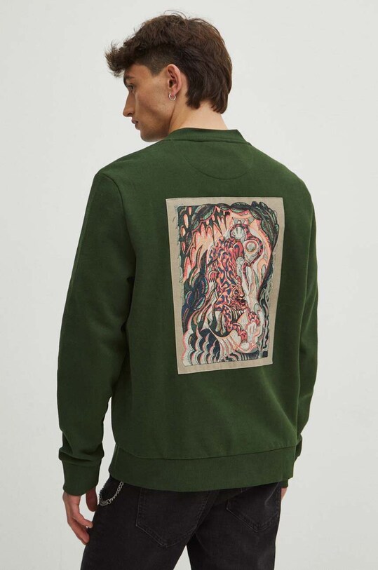 Bluza męska by Paweł Patyk, Grafika Polska kolor zielony RS24.BLM451 zielony