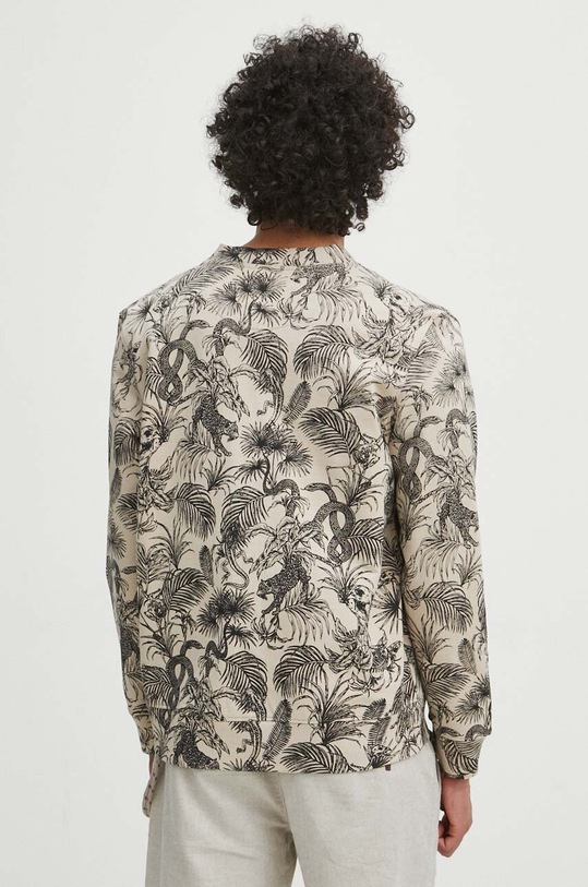 Odzież Bluza bawełniana męska wzorzysta kolor beżowy RS24.BLM720 beżowy