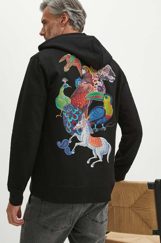 Bluza męska z kolekcji Jane Tattersfield x Medicine kolor czarny RS24.BLM850 czarny RS24