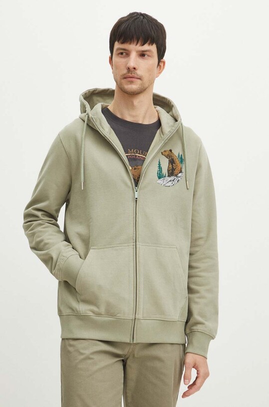 Bavlnená mikina Medicine RS24.BLMA52 zelená RS24