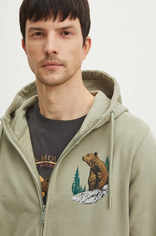 Bavlnená mikina Medicine RS24.BLMA52 zelená