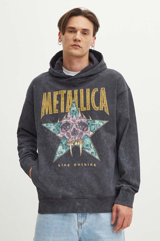 Bluza męska z kapturem Metallica kolor szary RS24.BLMB50 szary RS24