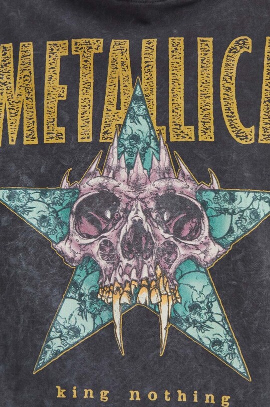 Bluza męska z kapturem Metallica kolor szary RS24.BLMB50