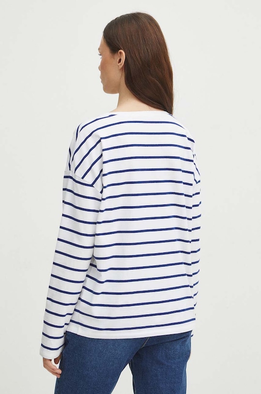 Odzież Longsleeve bawełniany damski z elastanem kolor biały RS24.BUD030 biały