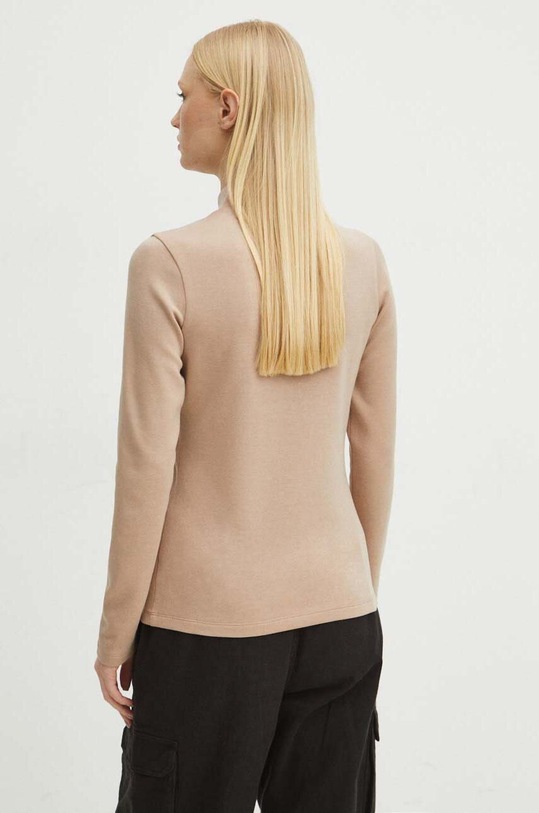 Odzież Longsleeve damski gładki kolor beżowy RS24.BUD100 beżowy