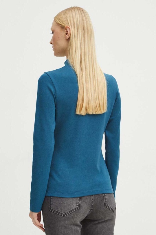 Odzież Longsleeve damski gładki kolor zielony RS24.BUD100 turkusowy