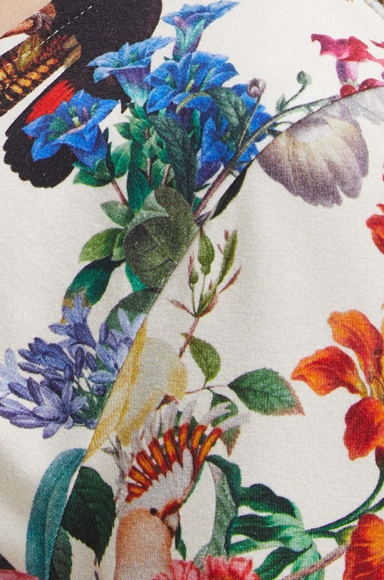 Bavlnené tričko s dlhým rukávom dámske béžová farba RS24.BUD302 béžová