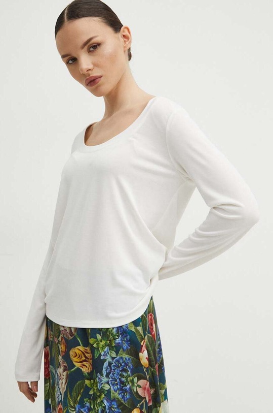 Tričko s dlhým rukávom Medicine béžová RS24.BUD303