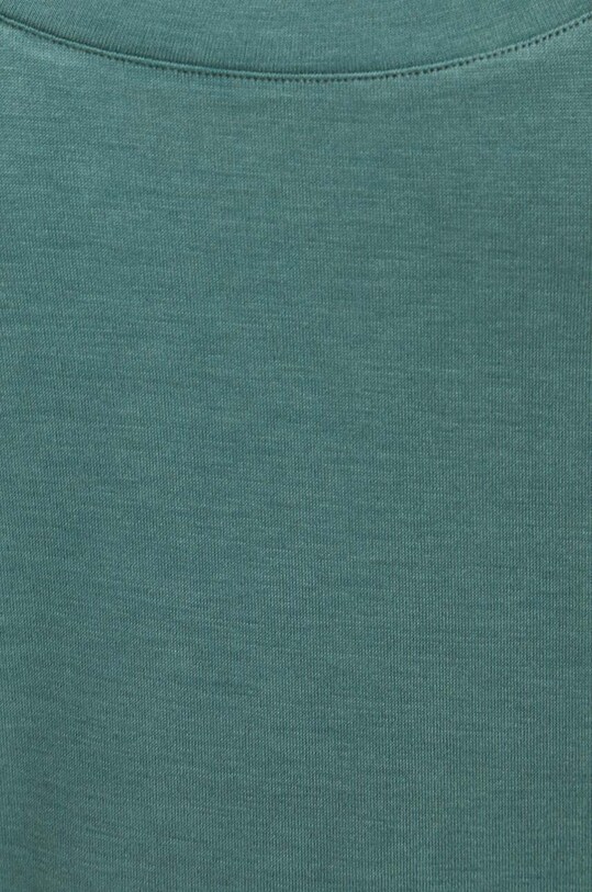 Longsleeve damski z domieszką elastanu gładki kolor zielony RS24.BUD303 zielony