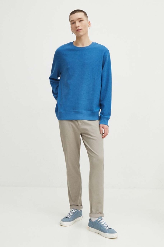 Tričko s dlhým rukávom pánske RS24.BUM011 modrá RS24