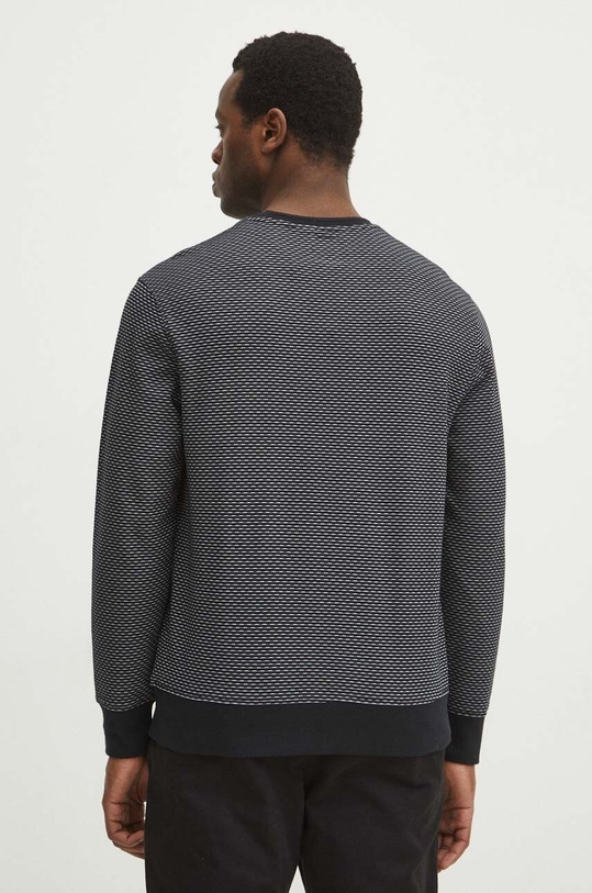 Odzież Longsleeve męski z fakturą kolor czarny RS24.BUM030 czarny