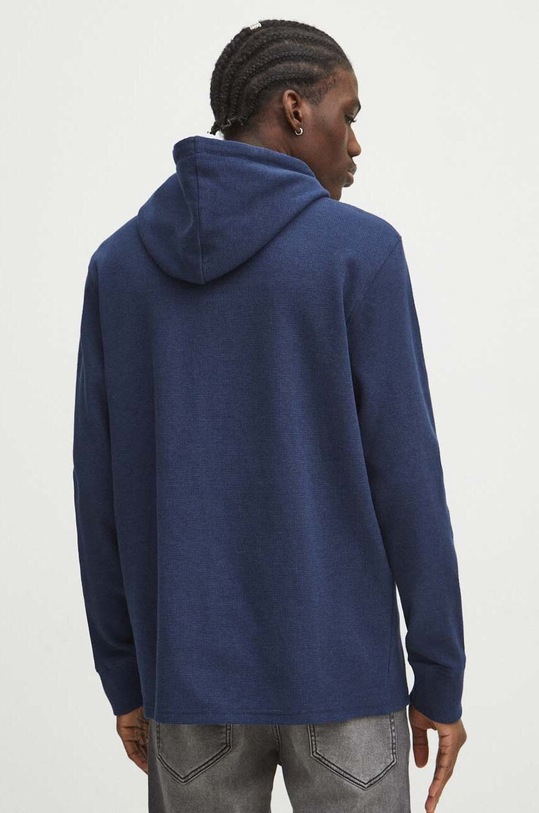 Odzież Longsleeve męski z fakturą kolor granatowy RS24.BUM100 granatowy