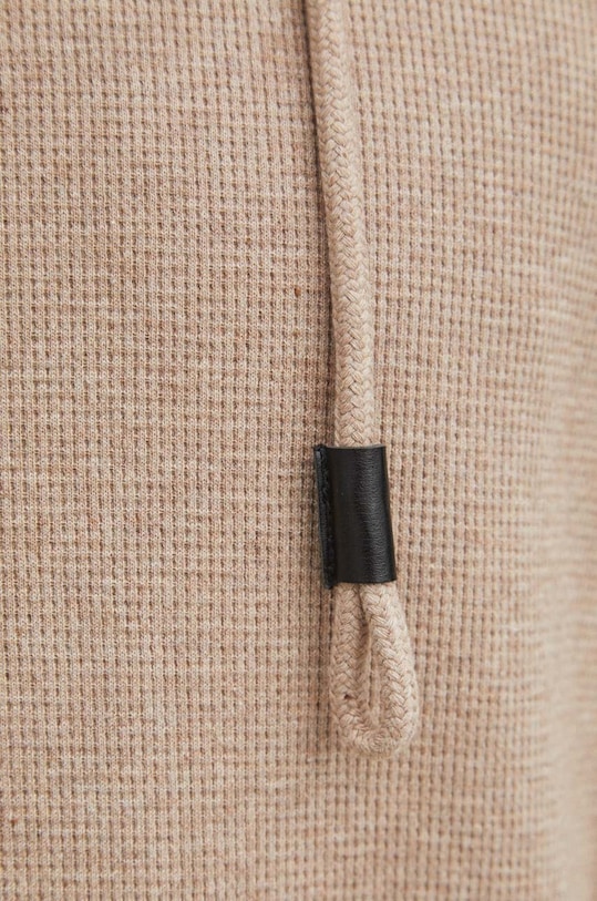 Tričko s dlhým rukávom pánske béžová farba RS24.BUM100