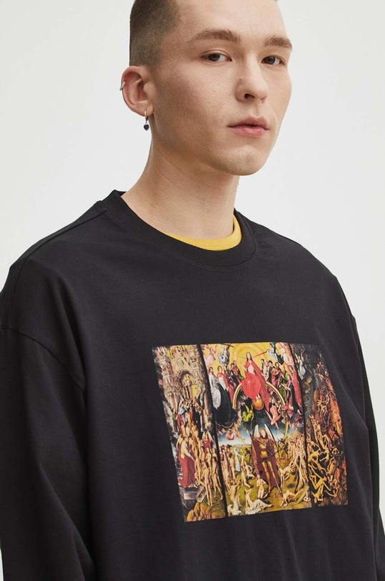 Longsleeve męski z kolekcji Eviva L'arte kolor czarny RS24.BUM250 czarny RS24
