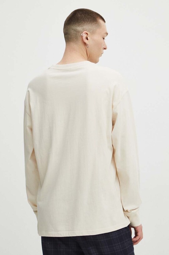 Longsleeve męski z kolekcji Eviva L'arte kolor beżowy beżowy RS24.BUM252