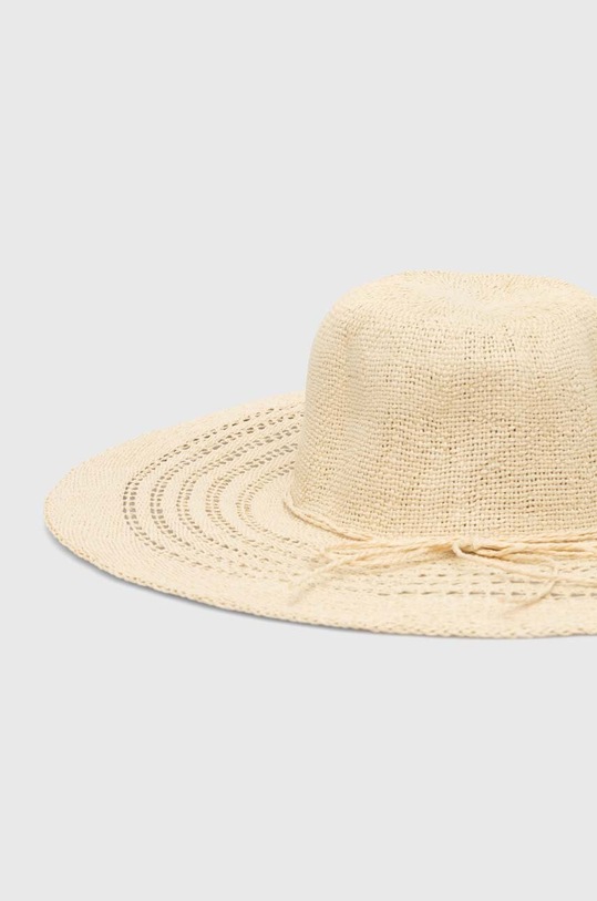 Doplnky Klobúk dámsky pletený s aplikáciou béžová farba RS24.CAD733 béžová
