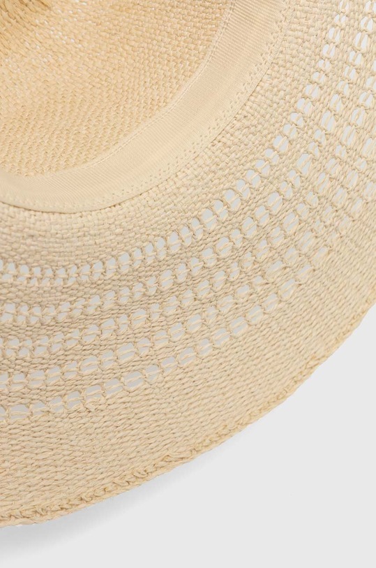 Klobúk dámsky pletený s aplikáciou béžová farba RS24.CAD733 béžová