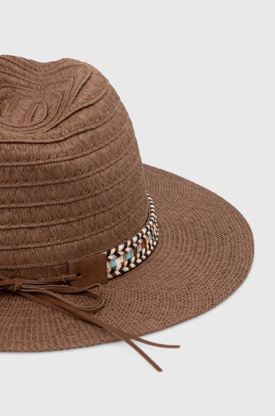 Klobúk dámsky hnedá farba RS24.CAD739 hnedá RS24