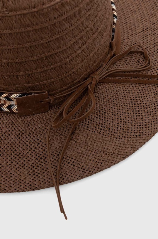 Klobúk dámsky hnedá farba hnedá RS24.CAD739