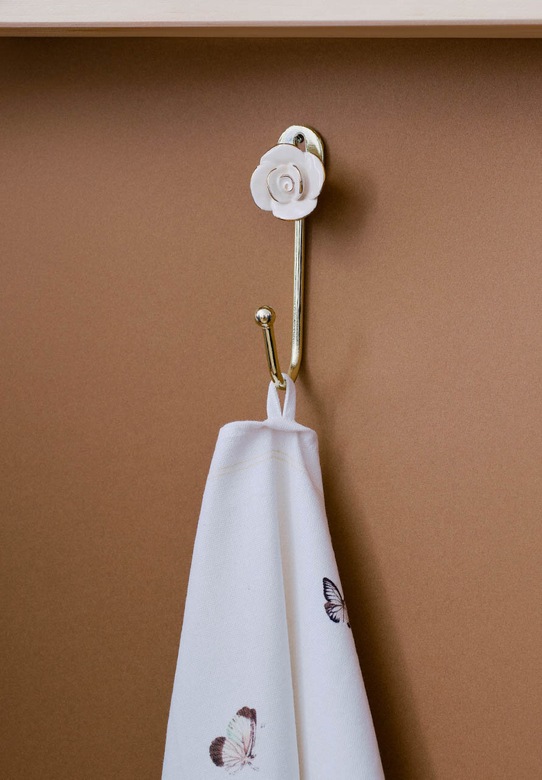 Wieszak ścienny gliniany ozdobny - kwiat kolor multicolor multicolor RS24.DEU713