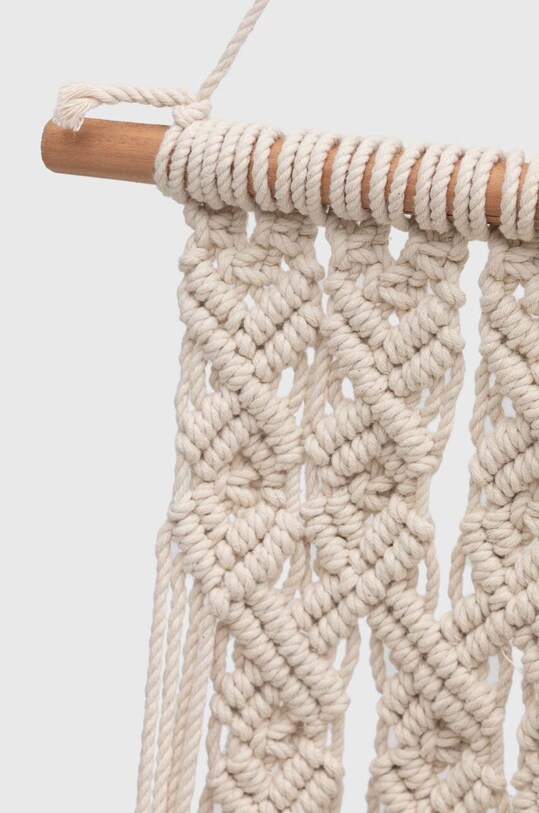 Makrama - kwietnik bawełniany handmade kolor beżowy RS24.DEU907 beżowy RS24