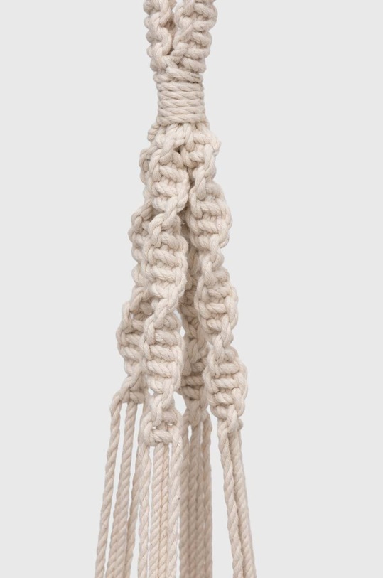 Salon Makrama - kwietnik bawełniany handmade kolor beżowy RS24.DEU909 beżowy